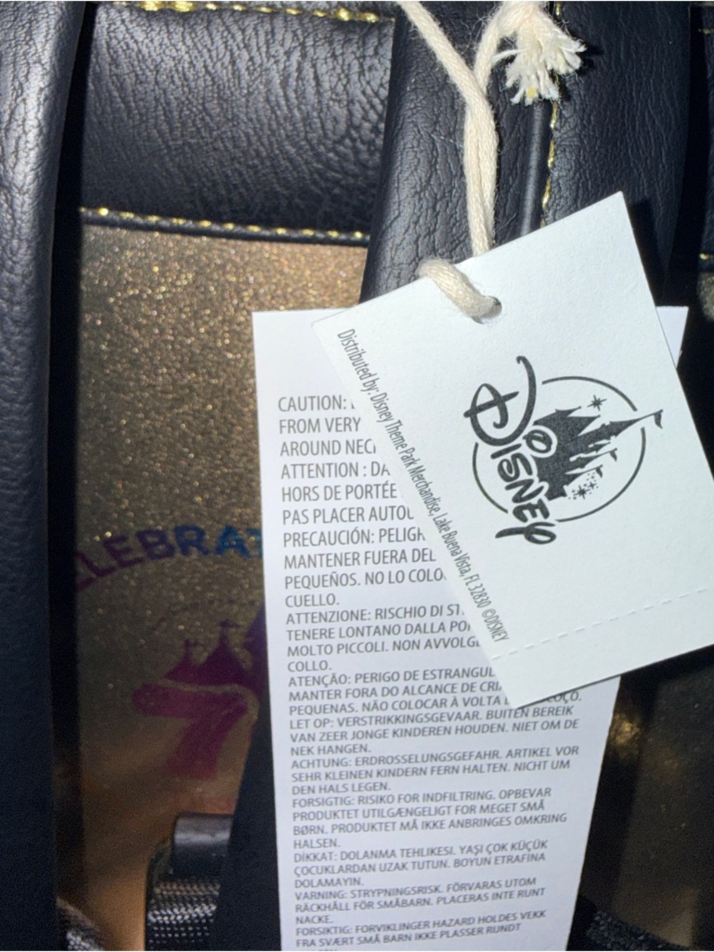 NEW Disneyland 70th Loungefly Gold Backpack Mickey Minnie Daisy Pluto Castle - Picture 4 of 6